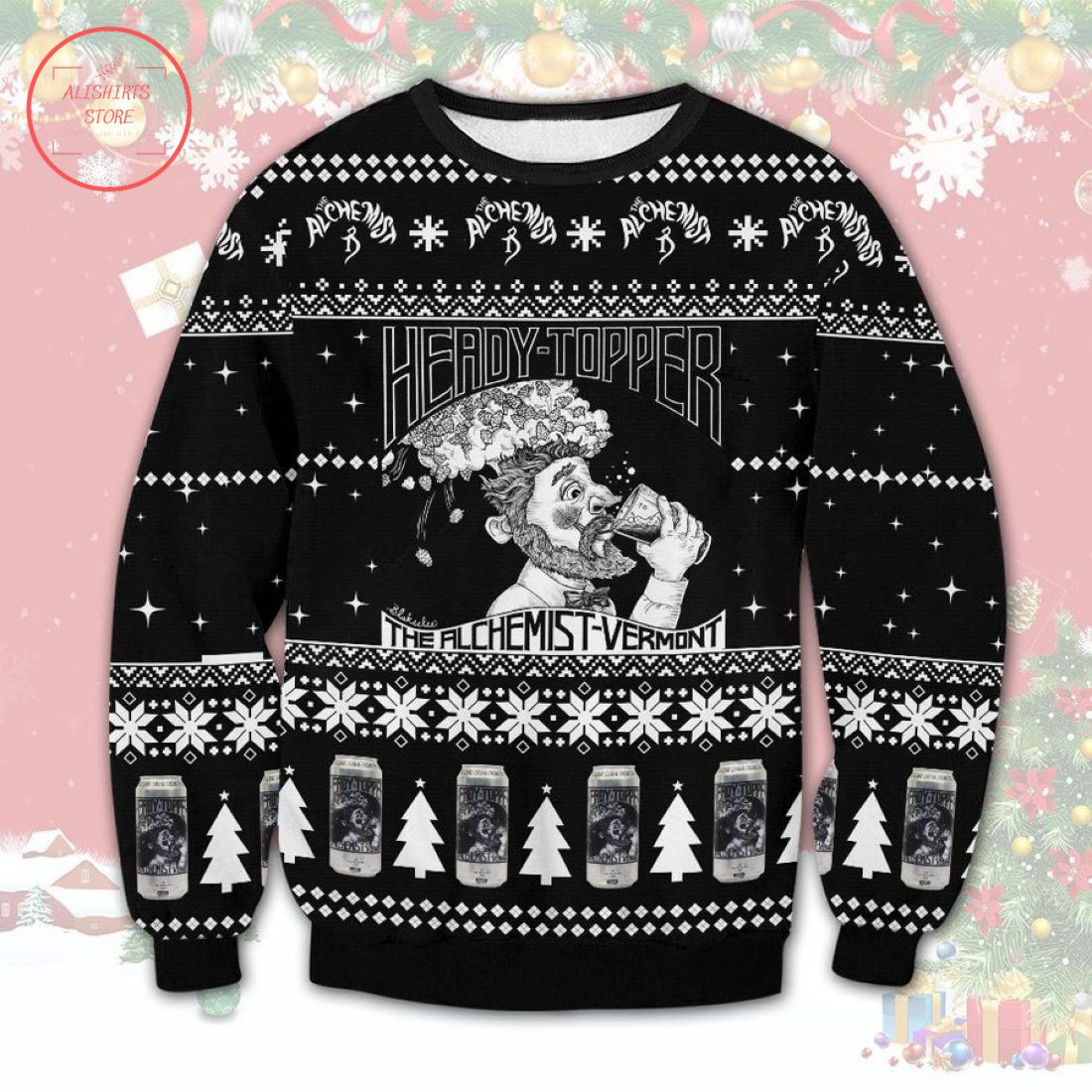 The Alchemist Vermont Heady Topper Ugly Christmas Sweater