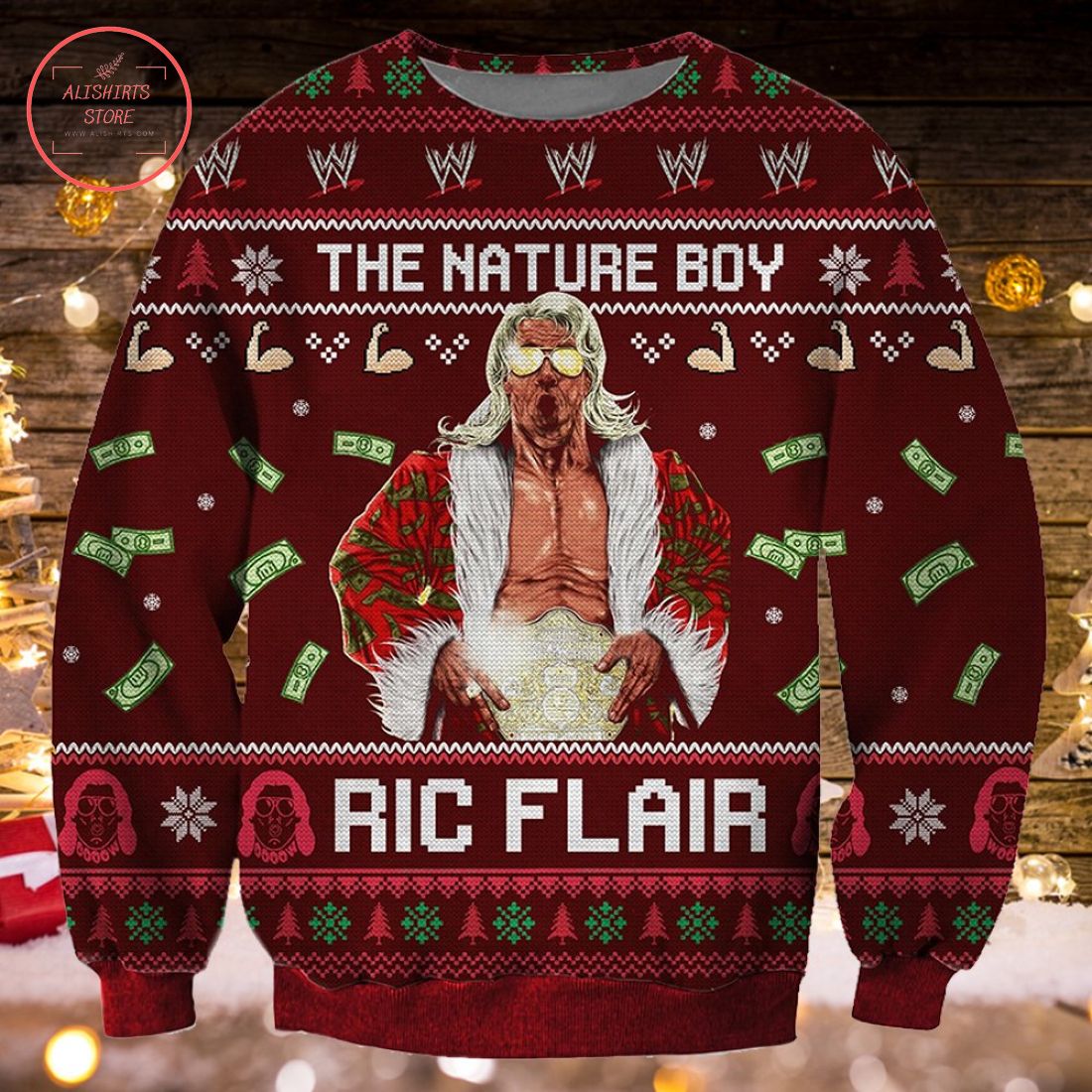 The Nature Boy Ric Flair Ugly Christmas Sweater