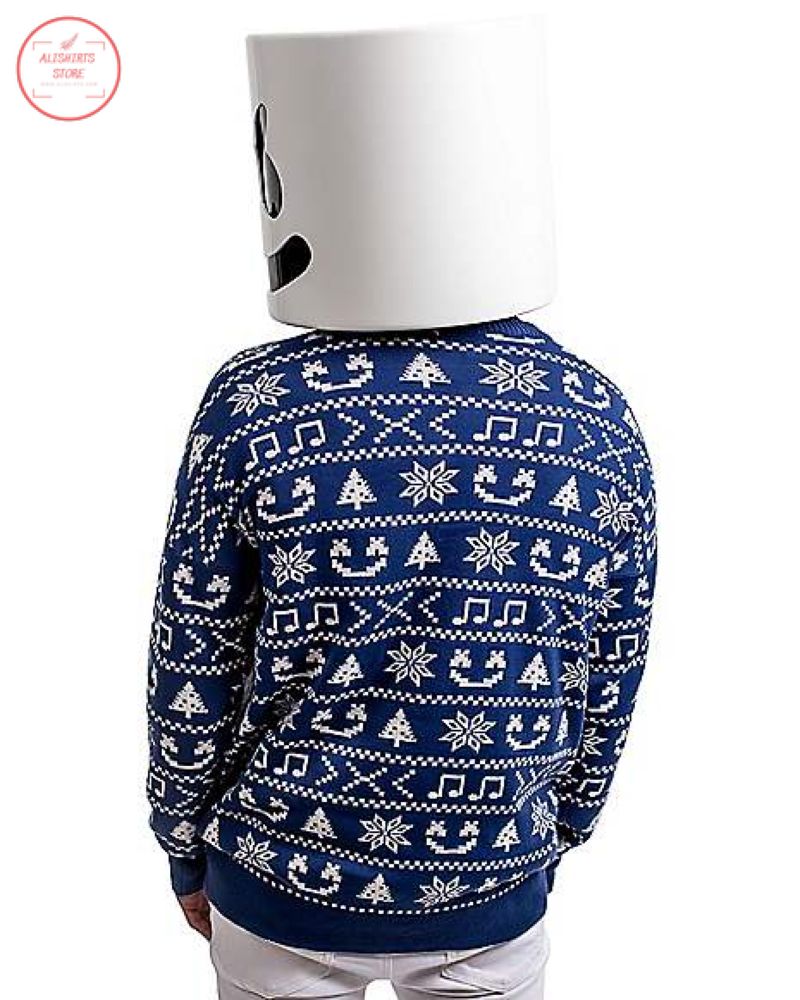 Tis Lit Marshmello Ugly Christmas Sweater