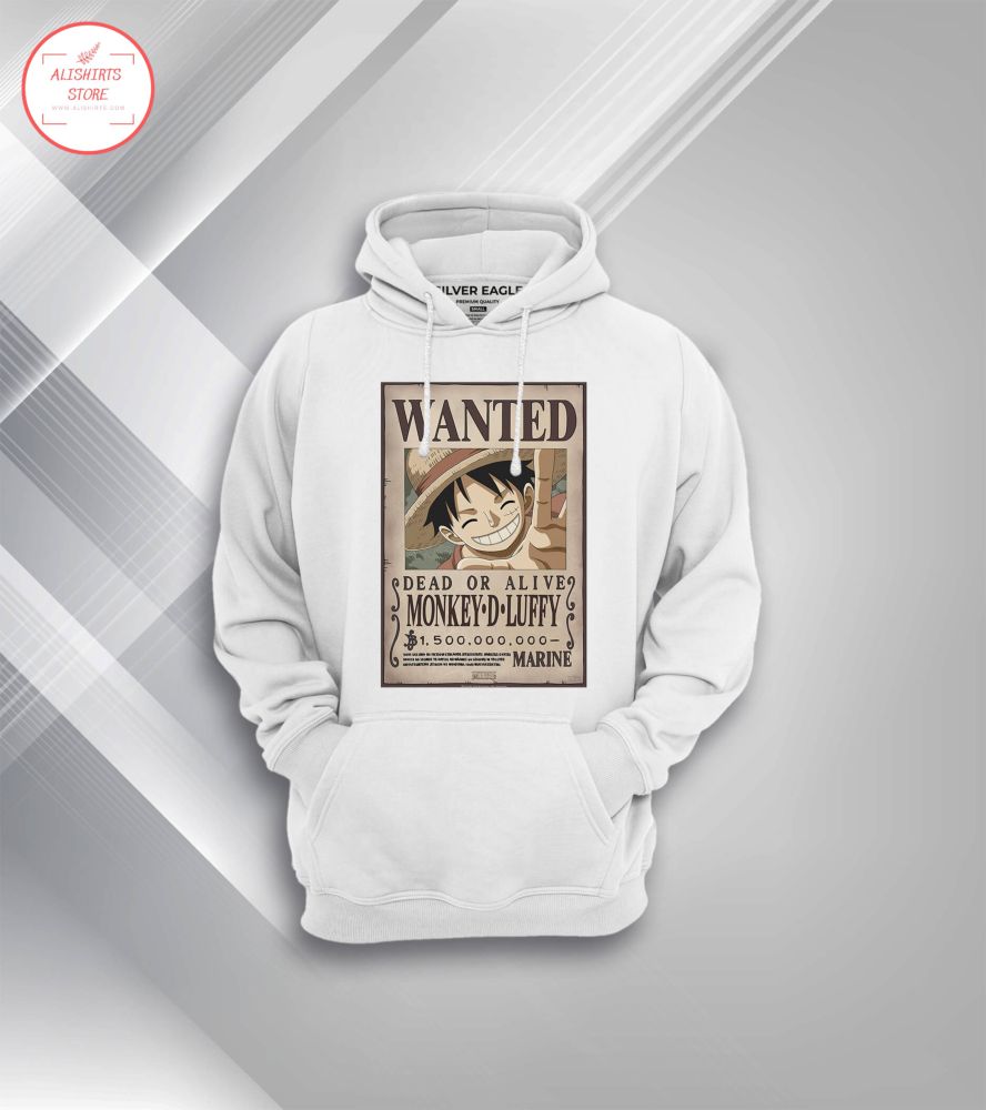 Wanted Dead Or Alive Luffy Hoodies