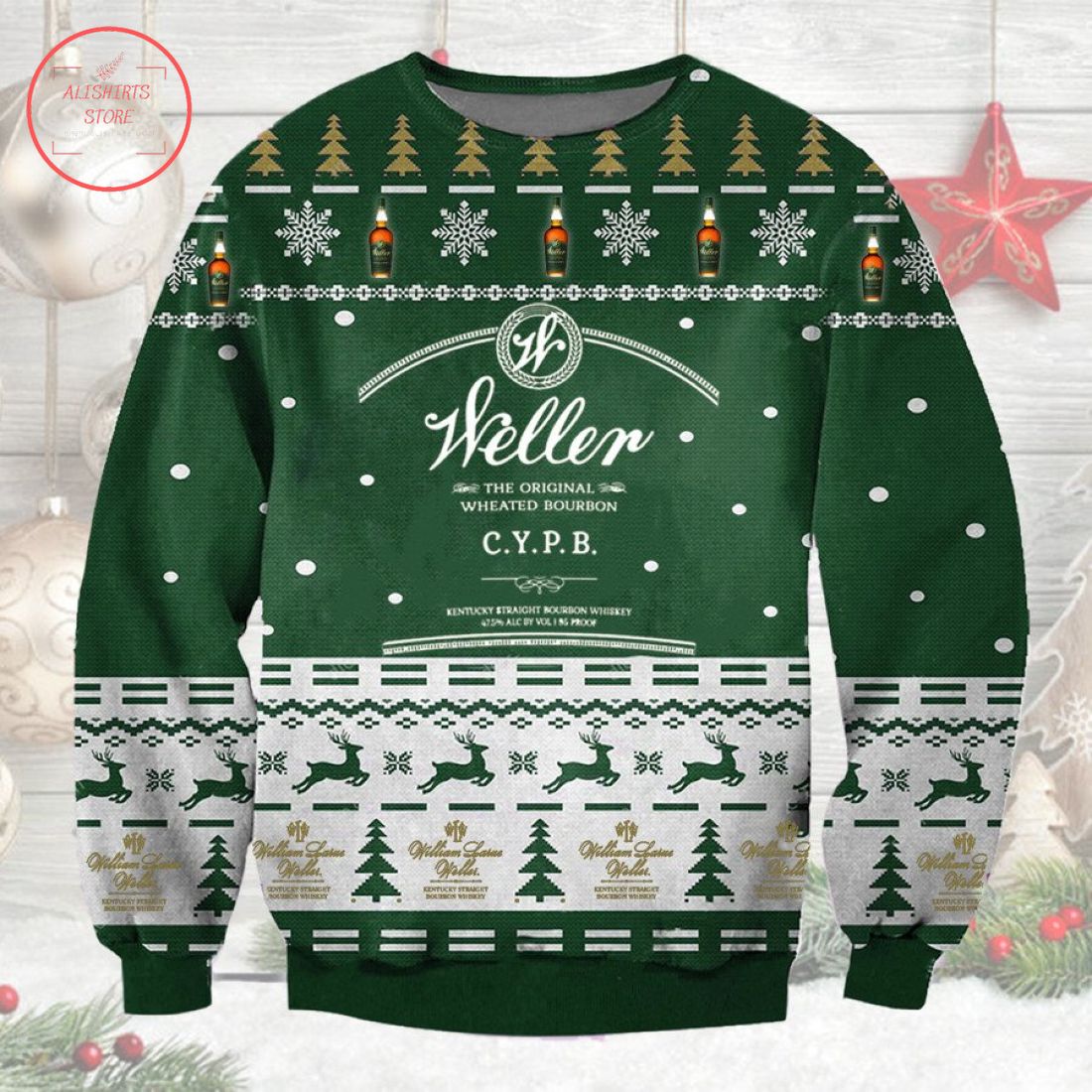 Weller Special Reserve Bourbon Ugly Christmas Sweater