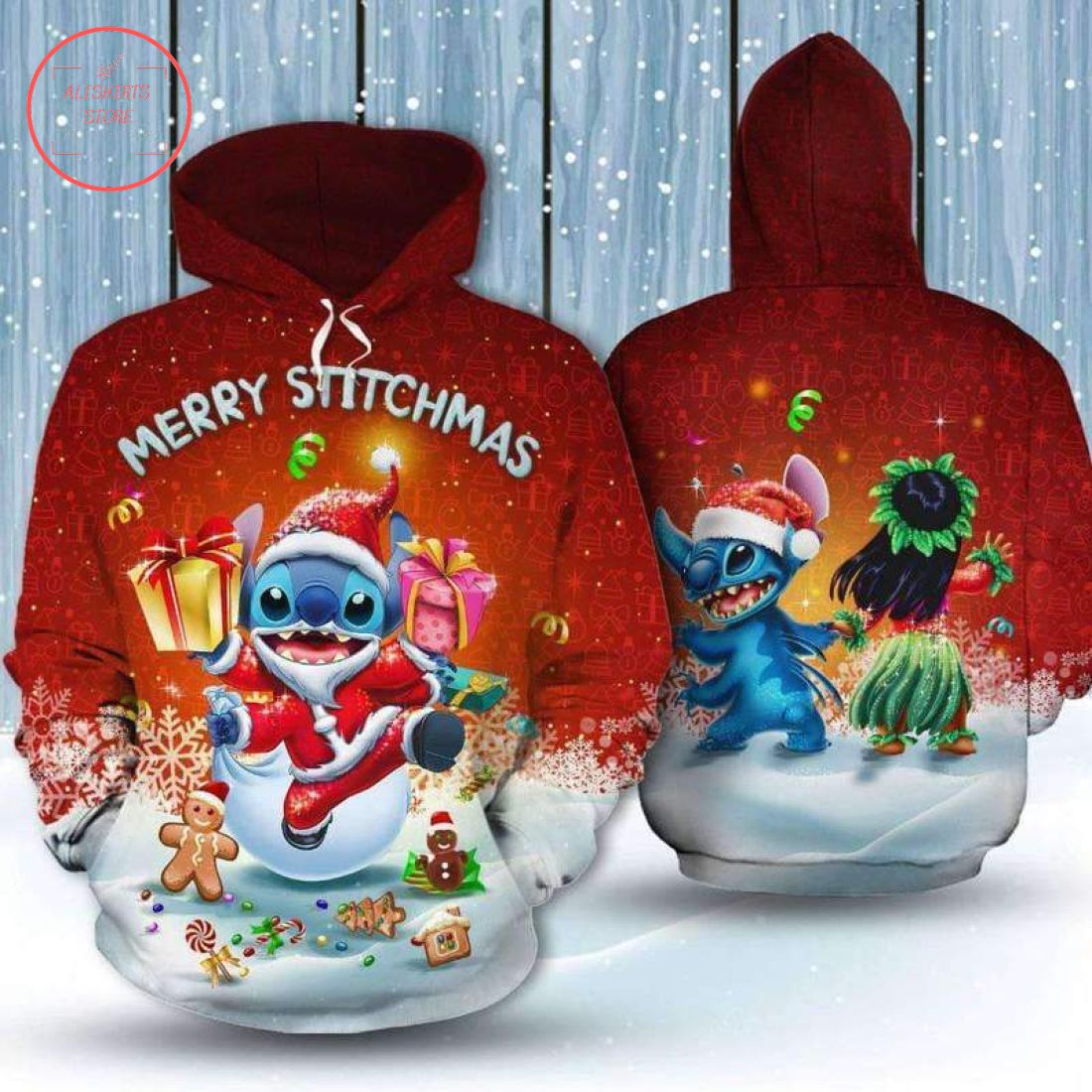Xmas Stitch Merry Stitchmas 3D Full Printed Hoodie