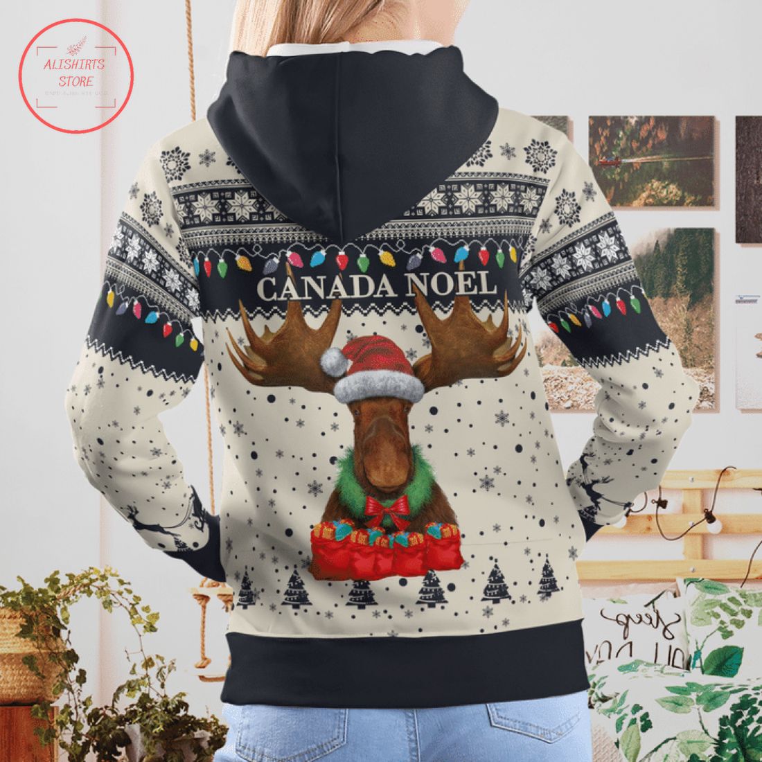 Canada Christmas Moose Full Printed 3D Shirts