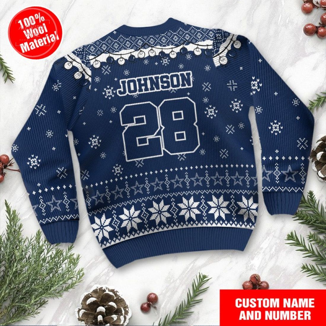 Dallas Cowboys Snoopy Custom Ugly Christmas Sweater