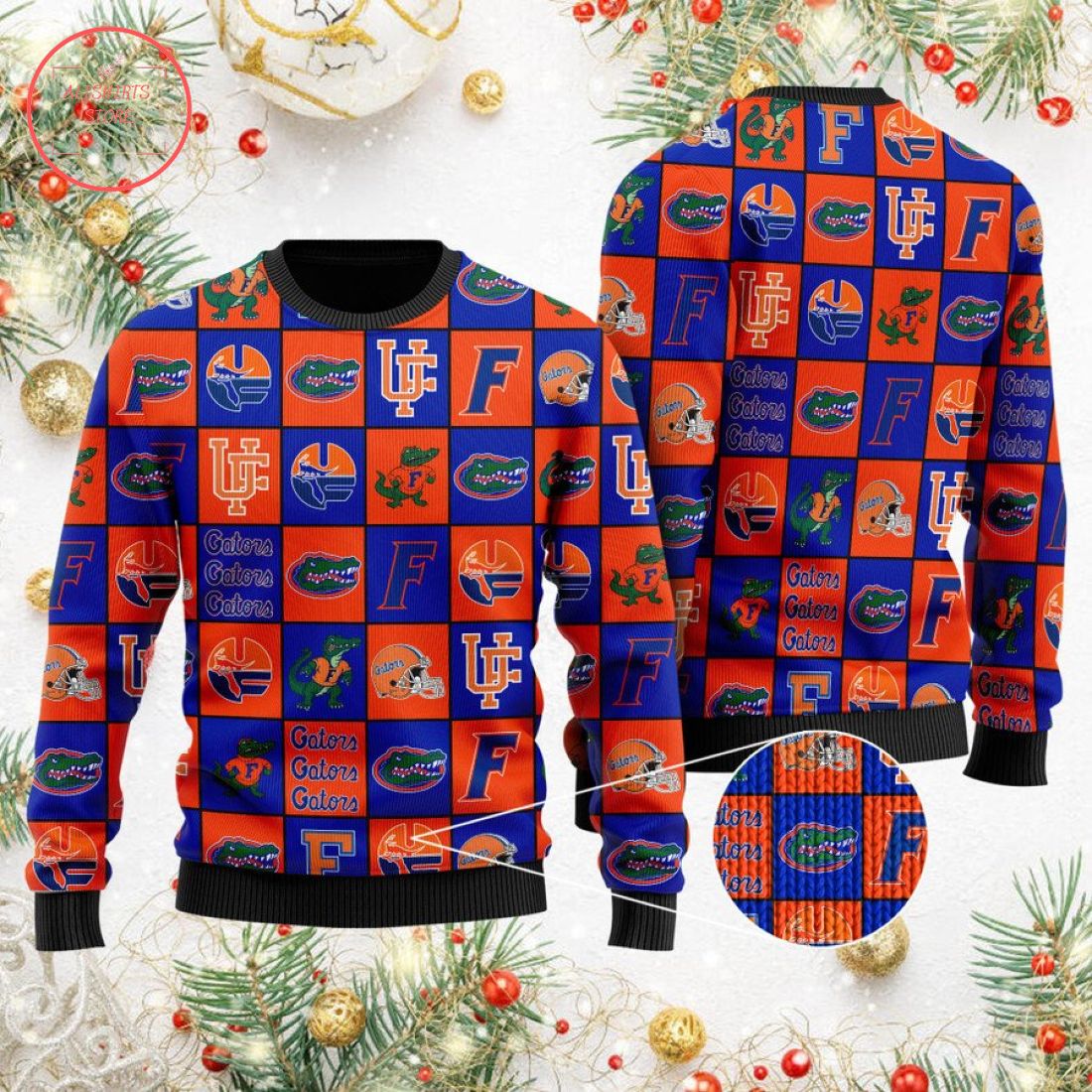 Florida Gators Football Team Logo Ugly Christmas Sweater