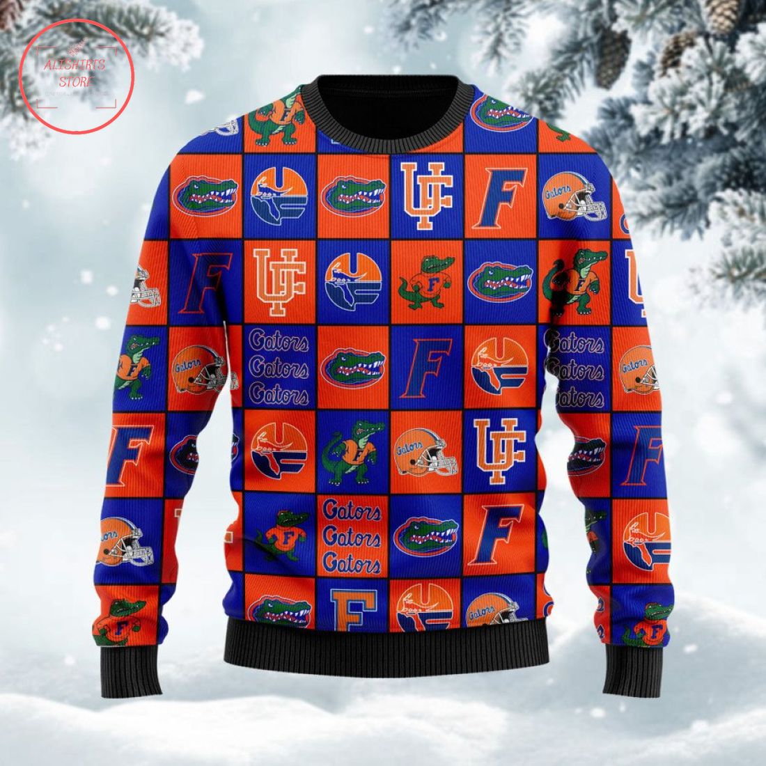 Florida Gators Football Team Logo Ugly Christmas Sweater