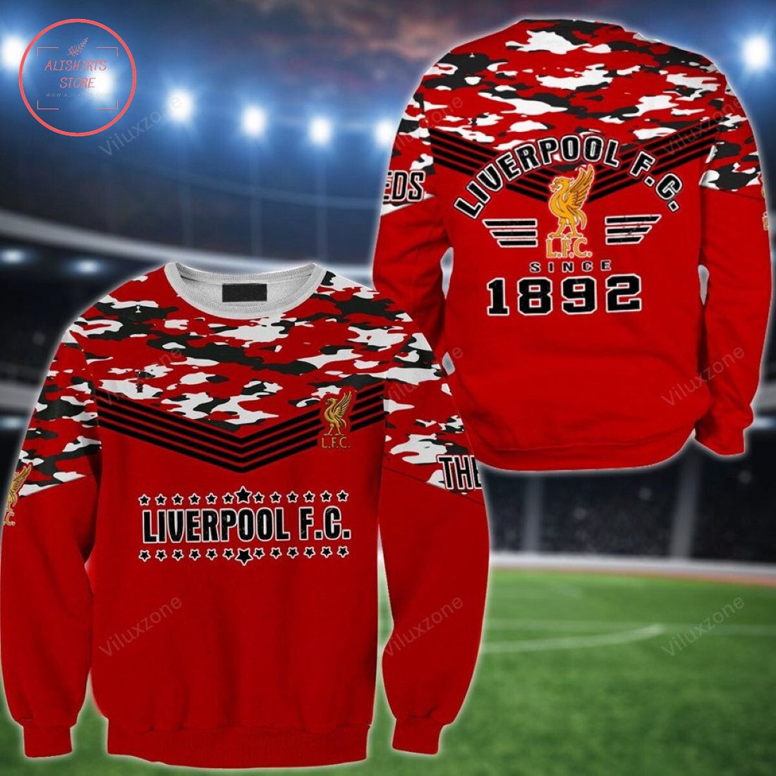 Liverpool F.c. 1892 Personalized Ugly Christmas Sweater