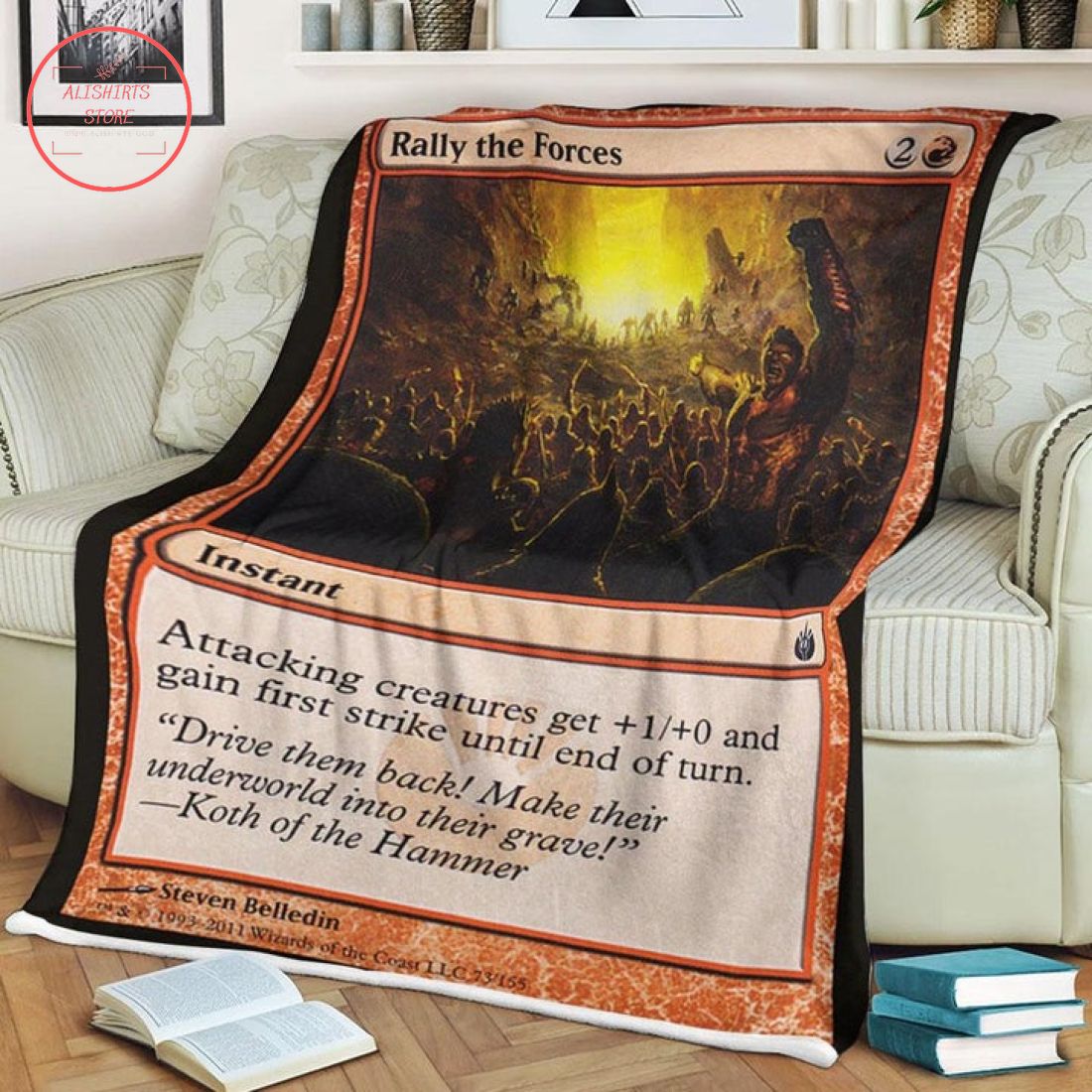 MTG Game Mbs 73 Rally The Forces Fleece Blanket