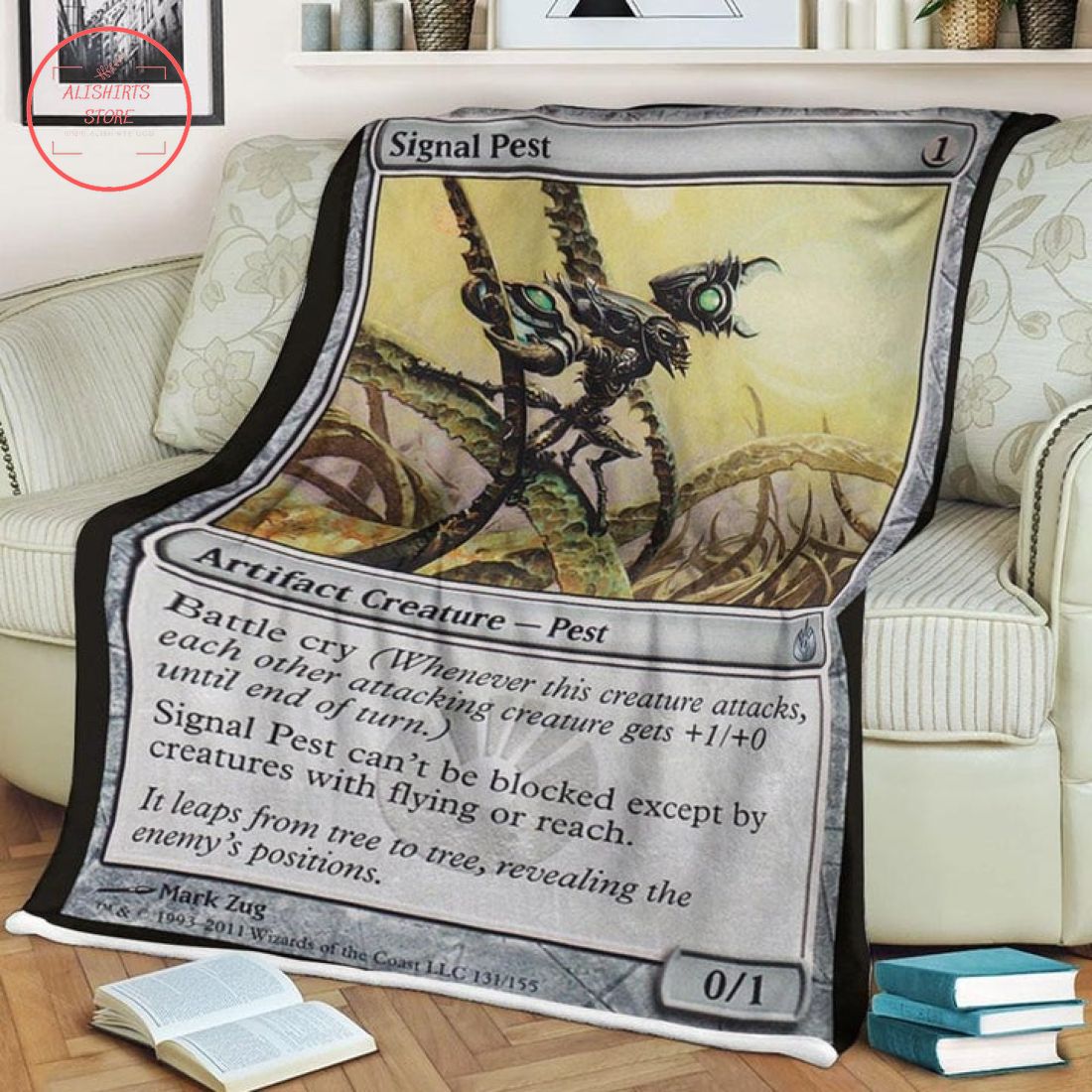 Magic The Gathering Mbs 131 Signal Pest Fleece Blanket