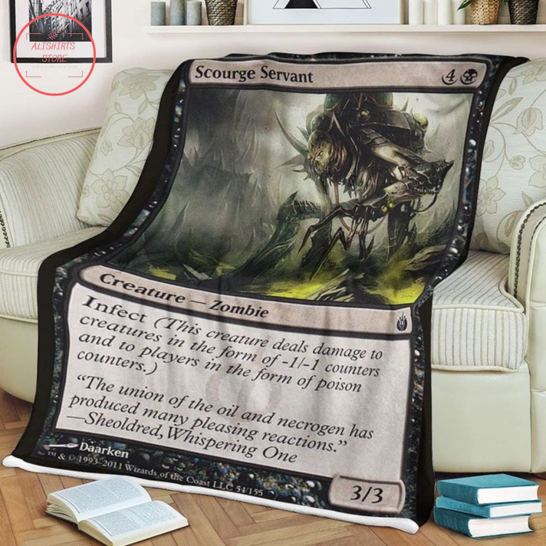 Magic The Gathering Mbs 54 Scourge Servant Fleece Blanket