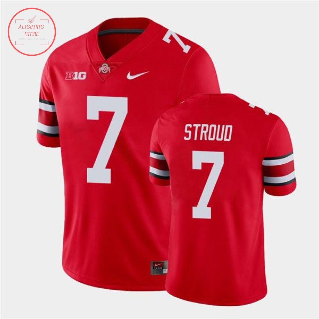 Men's #7 CJ Stroud Ohio State Buckeyes College Football Jerseys