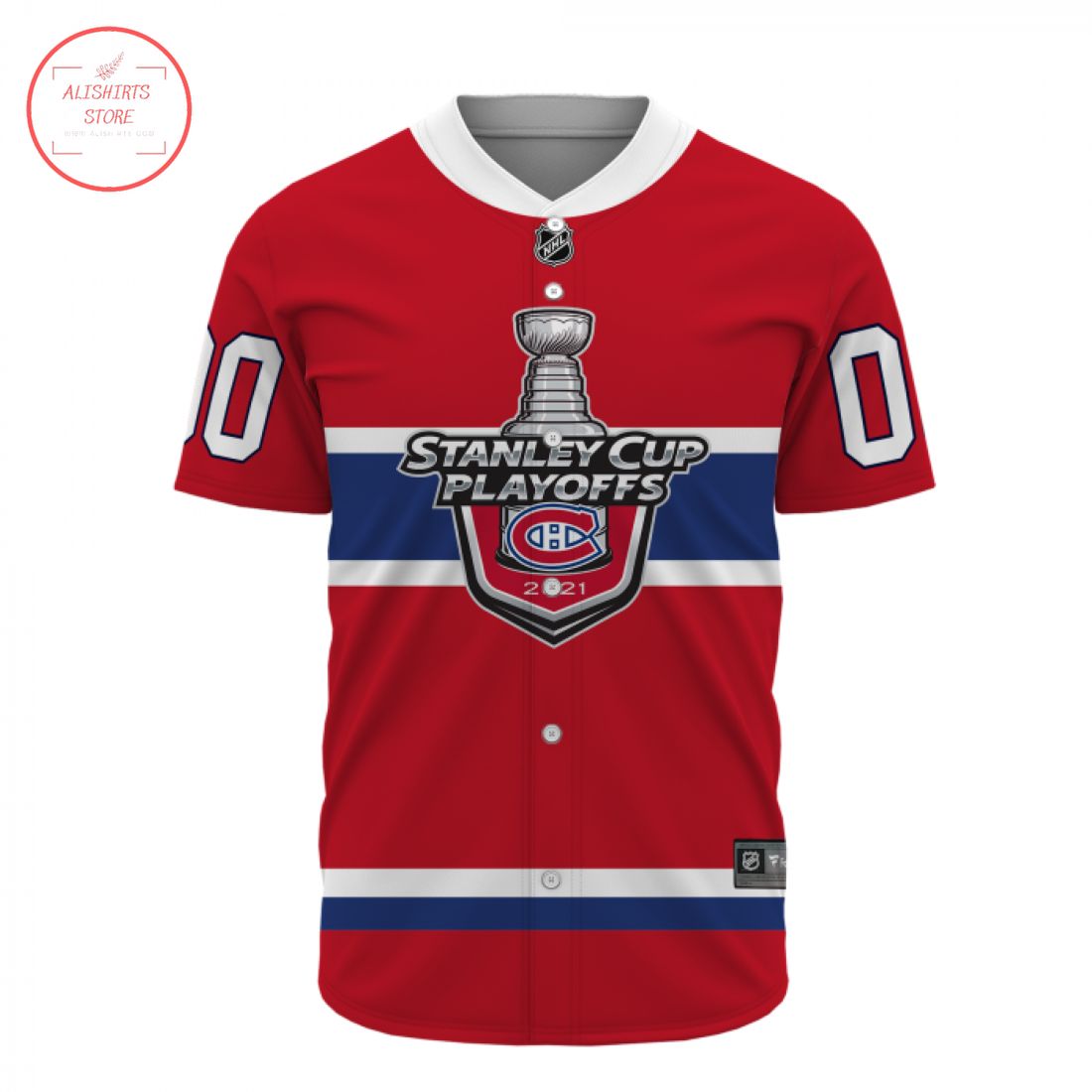 NHL Montreal Canadiens personalized baseball jersey