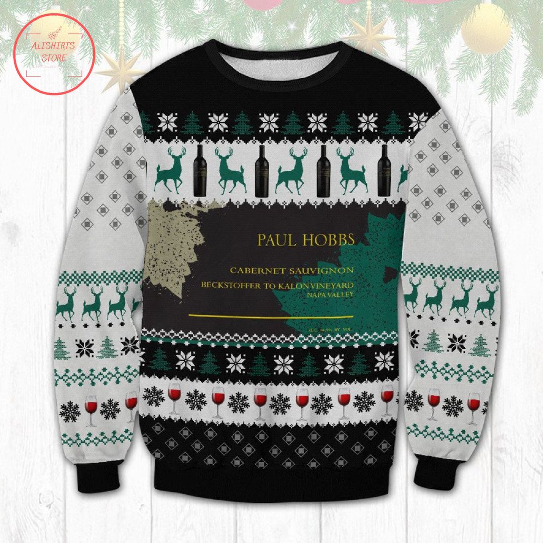 Paul Hobbs Cabernet Ugly Christmas Sweater