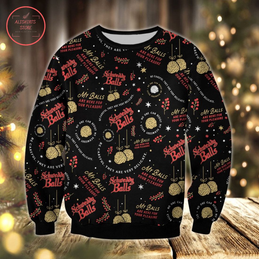 Schweddy Balls Ugly Christmas Sweater