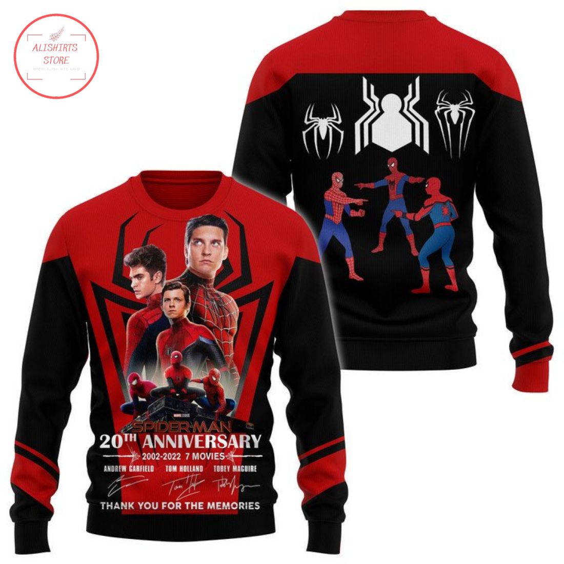 Spider-Man 20th Anniversary 2002 2022 3d Shirts