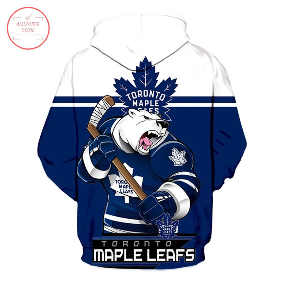 NHL Toronto Maple Leafs All Over Printed 3D Hoodie