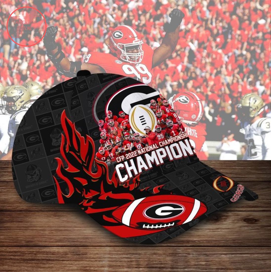 Georgia Bulldogs CFP 2022 National Championship Custom Hat Cap