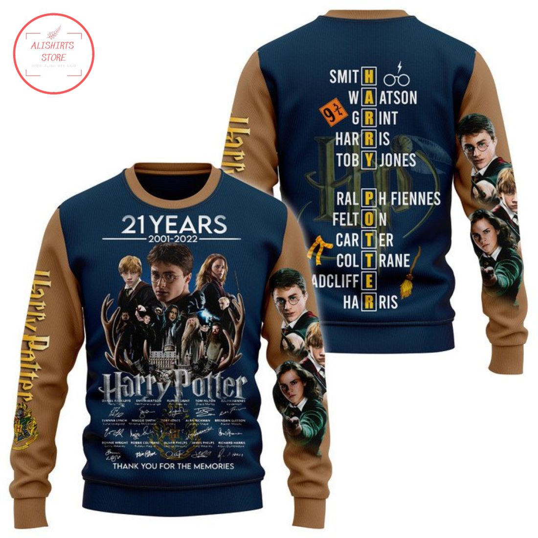 Harry Potter 21 years thank you for the memories 3d Shirt