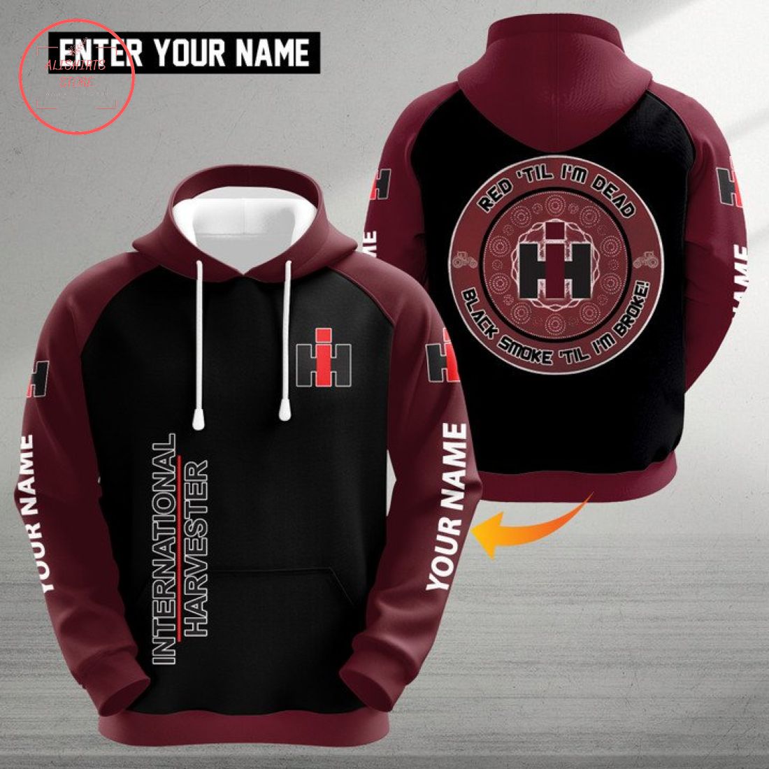 International Harvester IH Personalized 3d Hoodie