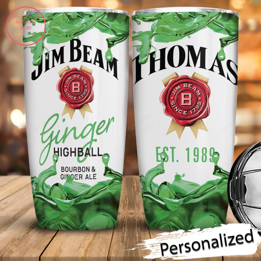 Jim Beam Ginger Highball Personalized Tumbler