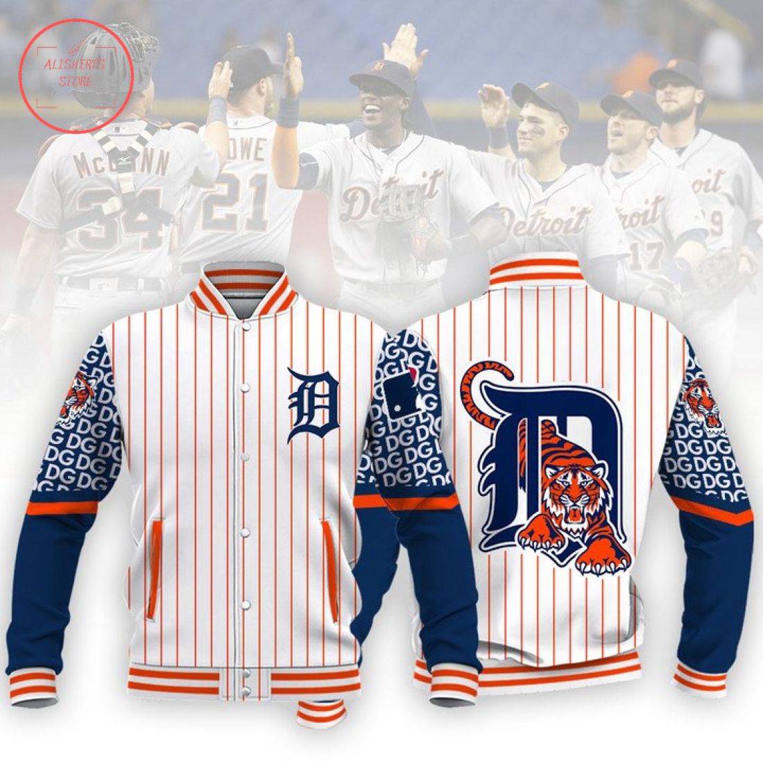 MLB Detroit Tigers Baseball Varsity Jacket