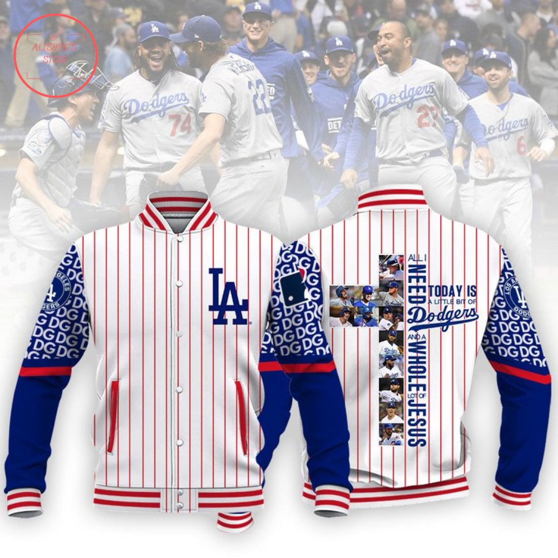 MLB Los Angeles Dodgers Baseball Varsity Jacket