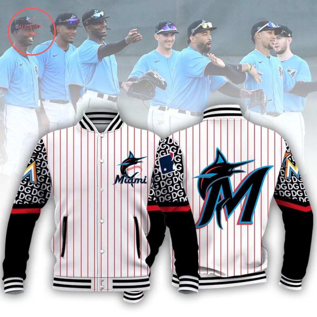 MLB Miami Marlins Baseball Varsity Jacket