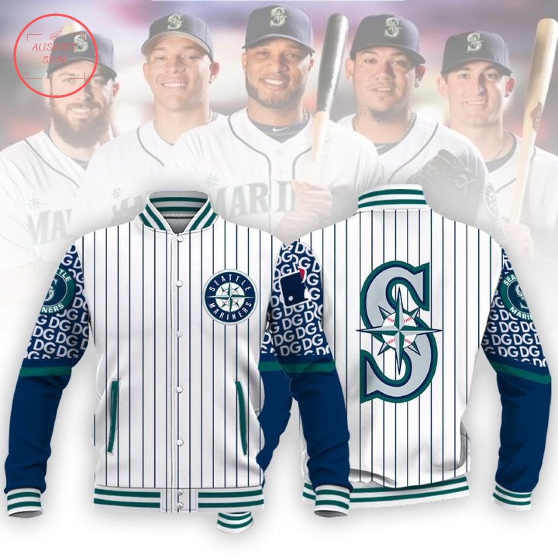 MLB Seattle Mariners Baseball Varsity Jacket