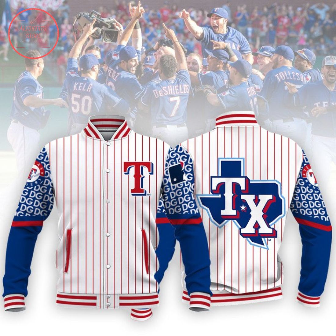 MLB Texas Rangers Baseball Varsity Jacket