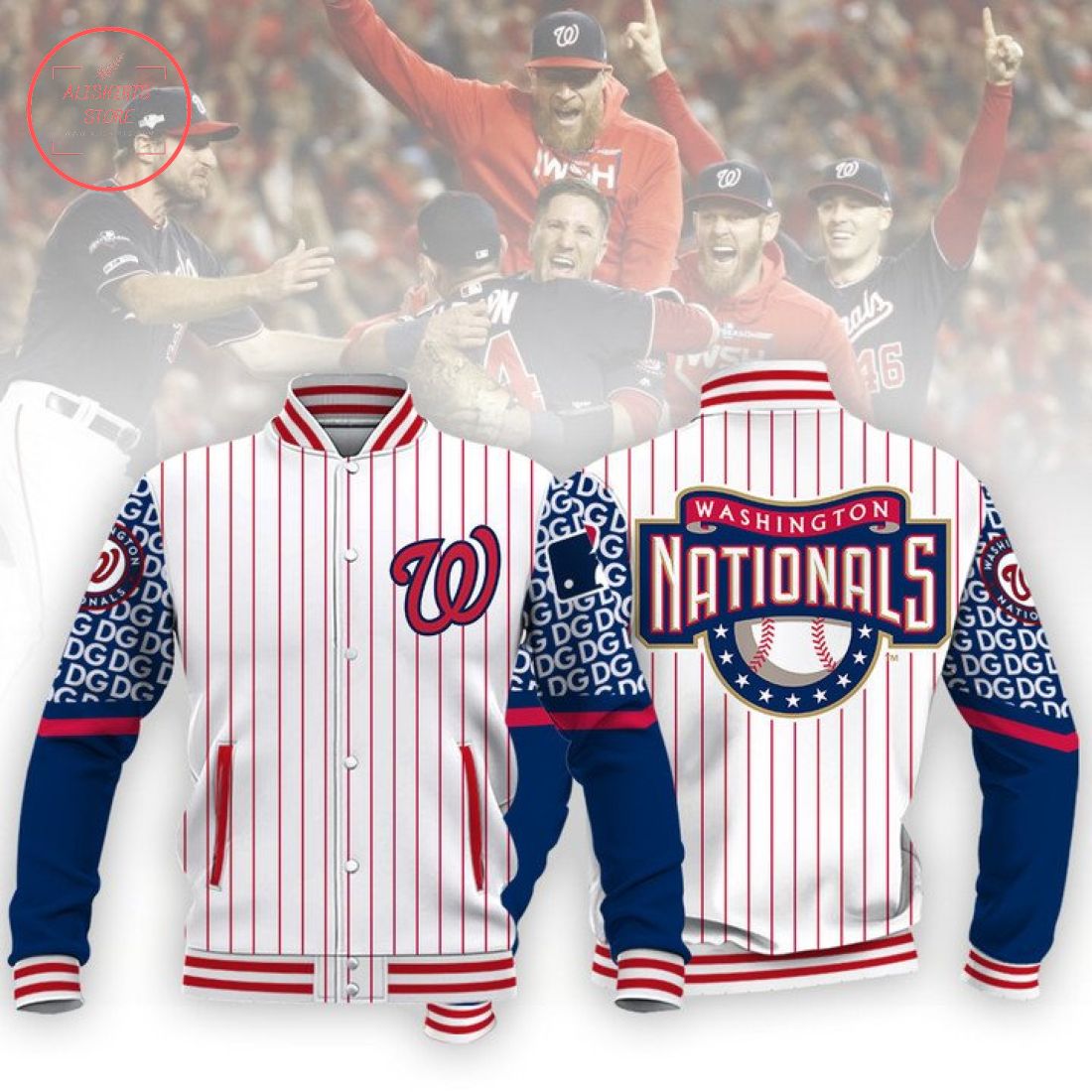 MLB Washington Nationals Baseball Varsity Jacket