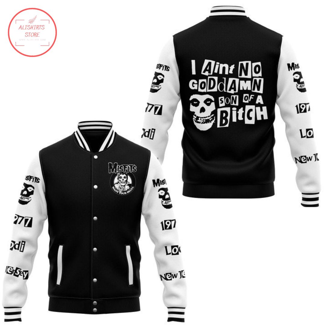 Misfits Want Your Skulls Baseball Jacket