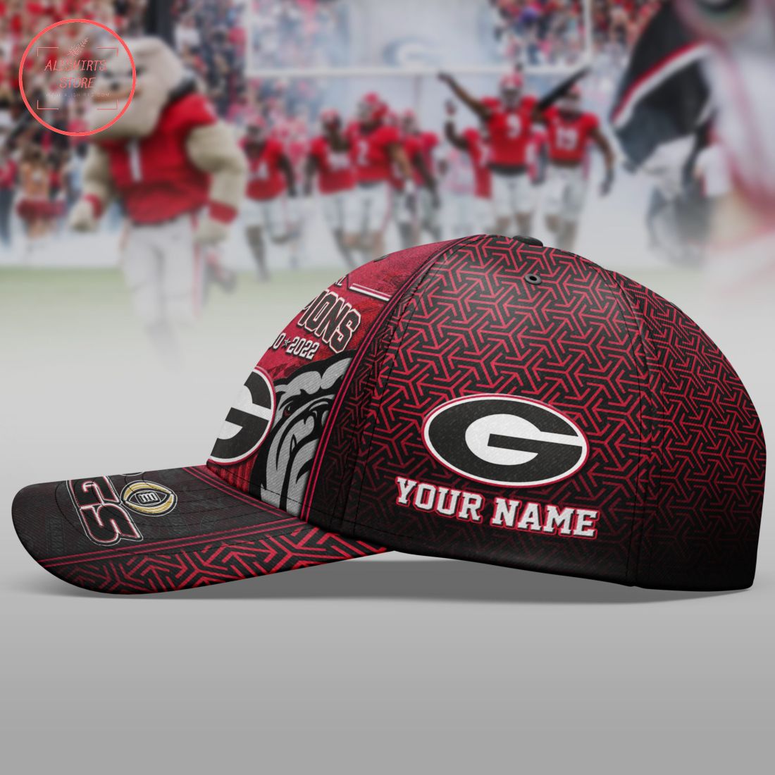 NCAA Georgia Bulldogs Football National Champions Custom Hat Cap