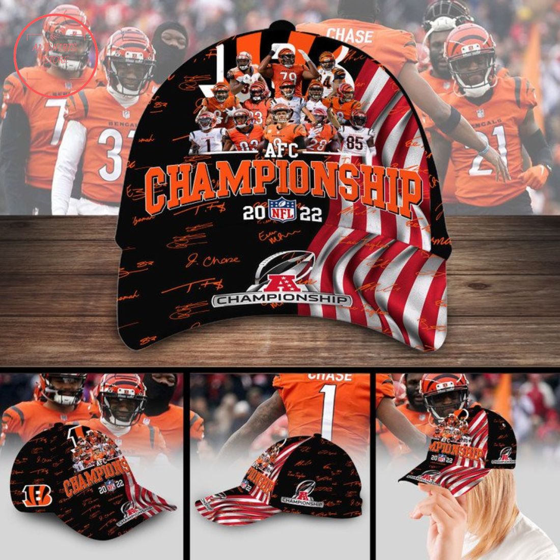 NFL Cincinnati Bengals AFC Championship 2022 Hat Cap