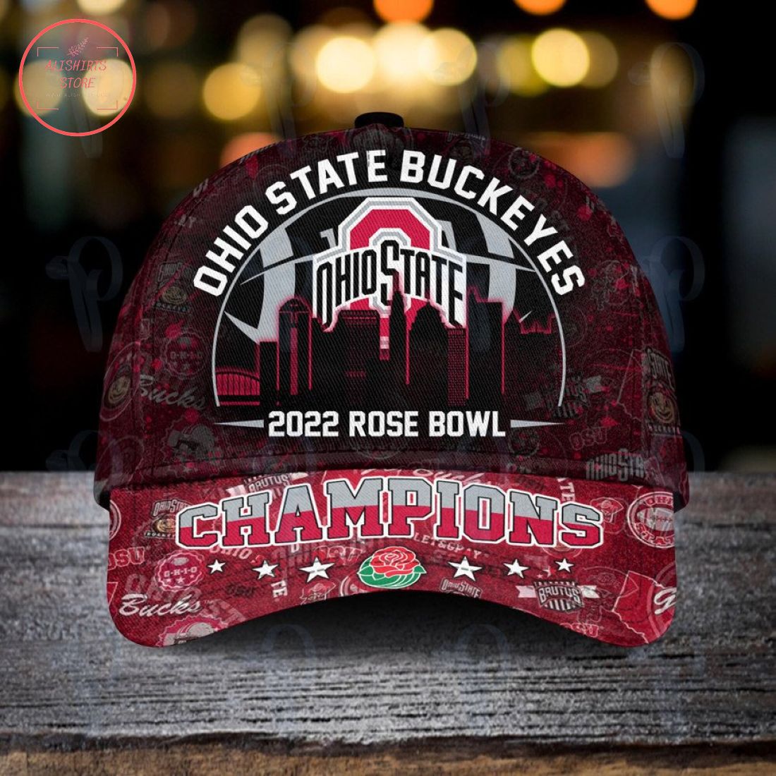 Ohio State Buckeyes 2022 Rose Bowl Champions Ncaa Football Classic Cap