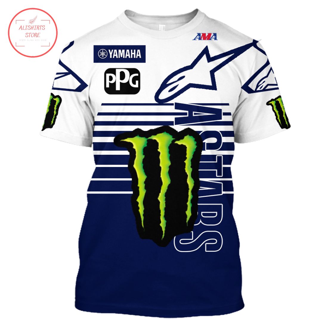 Personalized All Stars Monster Energy Yamaha Racing Team 3d Shirts
