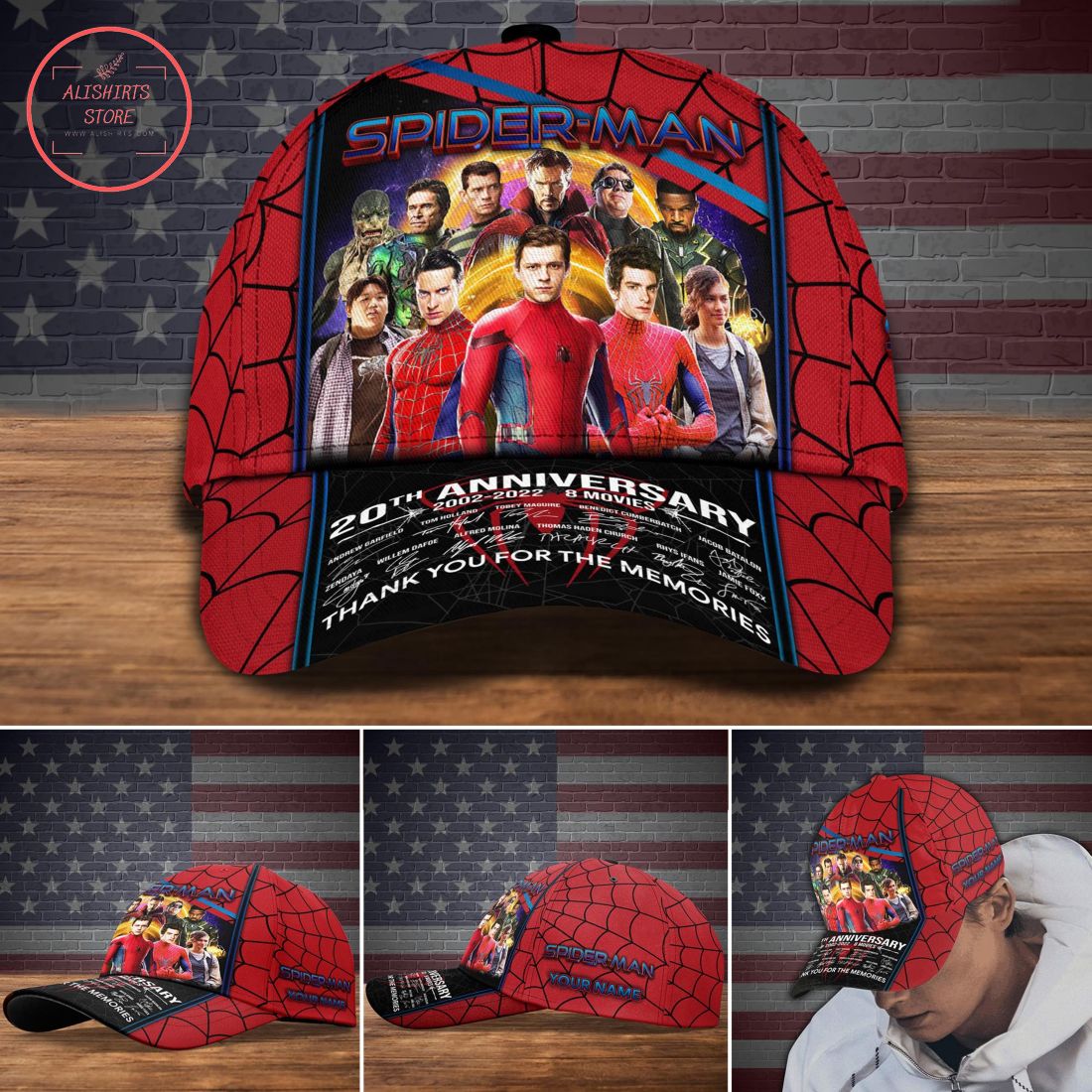 Personalized Spider-Man 20th Anniversary 2002 2022 Hat Cap