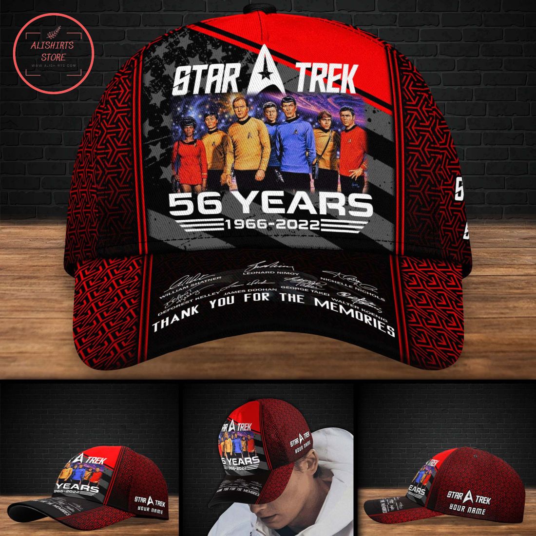 Personalized Star Trek 56 Years 1966 2022 Hat Cap