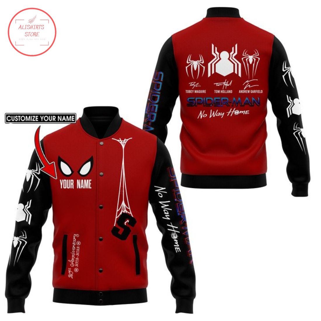 Spider-Man No Way Home Personalized Baseball Jacket
