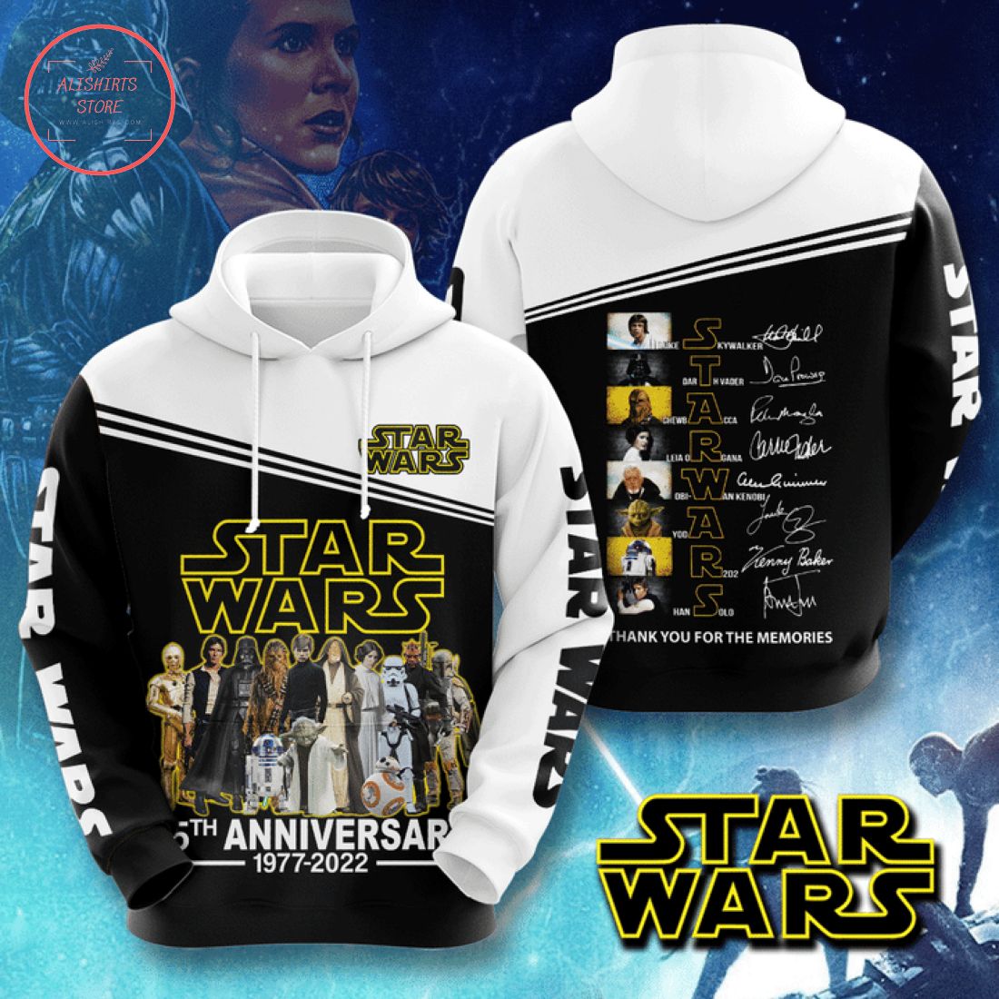 Star Wars 45th Anniversary 1977 2022 Hoodie 3d