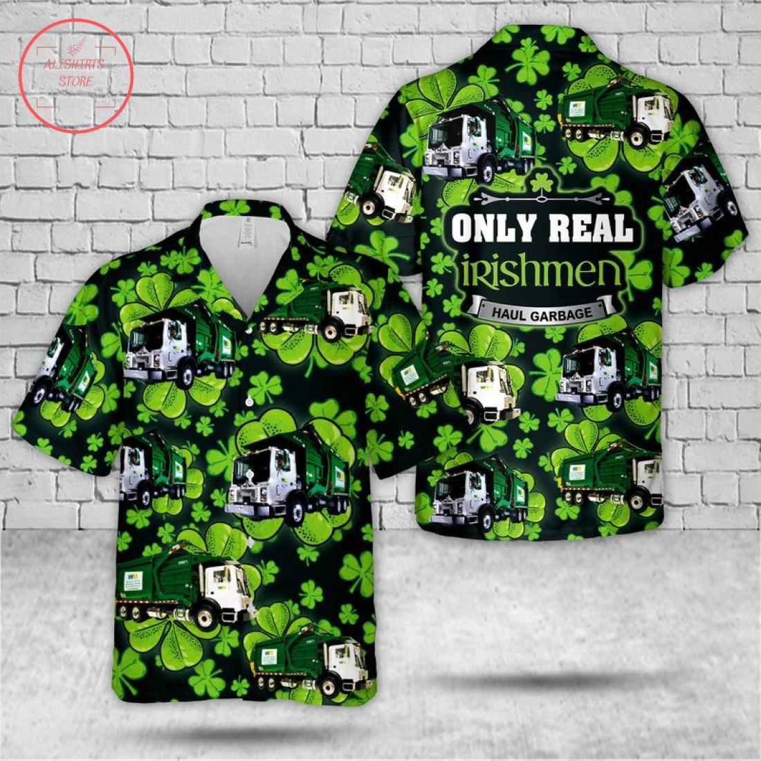 Waste Management Patrick's Day Hawaiian Shirt