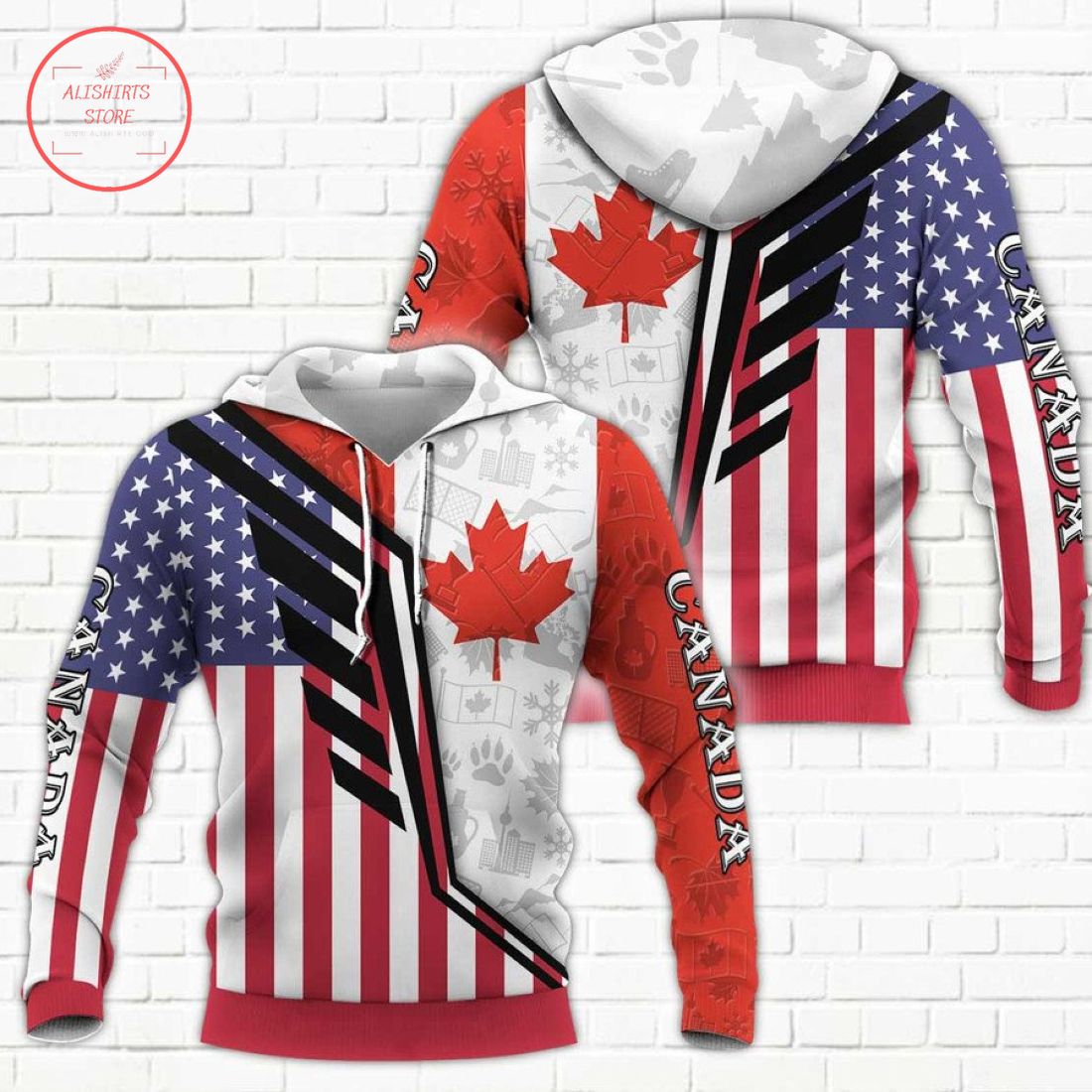 Canada Limited Edition Full Printing 3D Hoodie