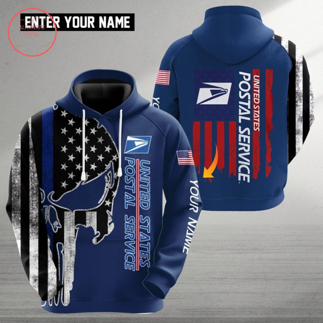 Customized United States Postal Service Full Printing Hoodie