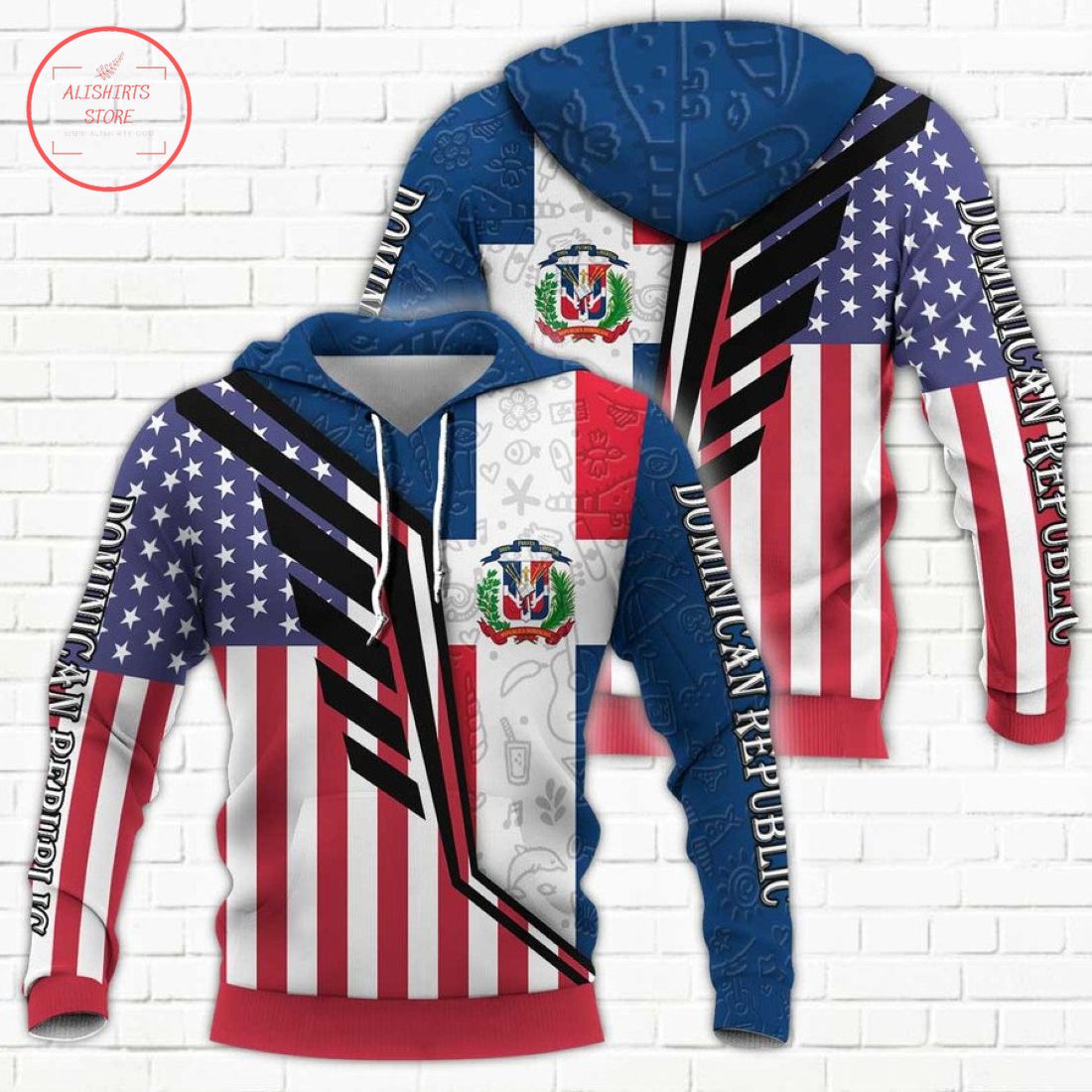 Dominican Republic Limited Edition Full Printing 3D Hoodie