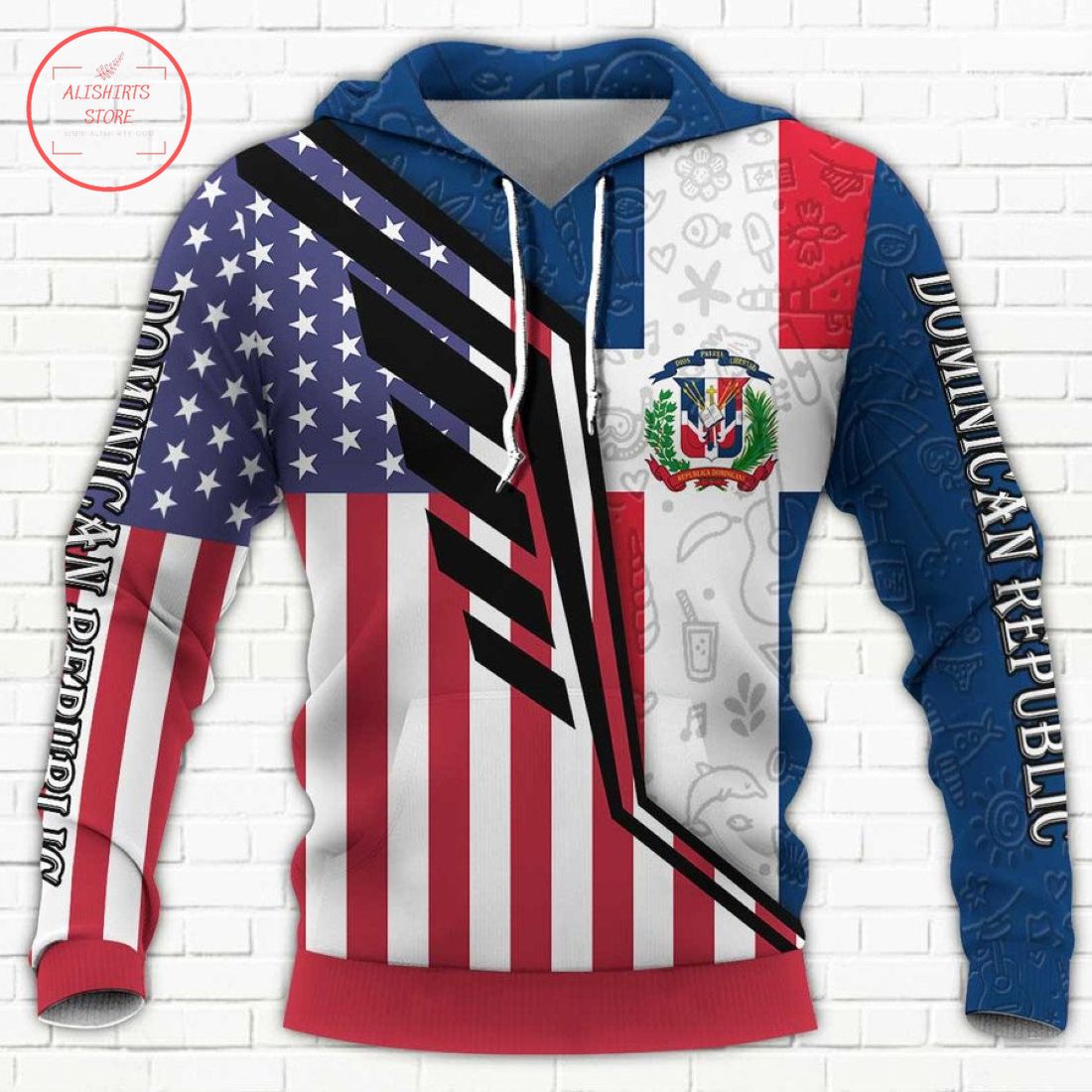 Dominican Republic Limited Edition Full Printing 3D Hoodie