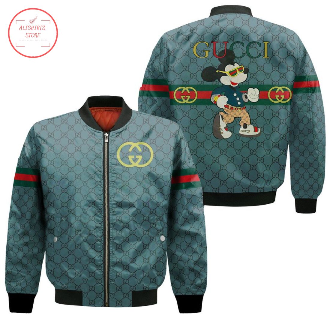 Gucci Mickey Mouse Luxury Brand Bomber Jacket