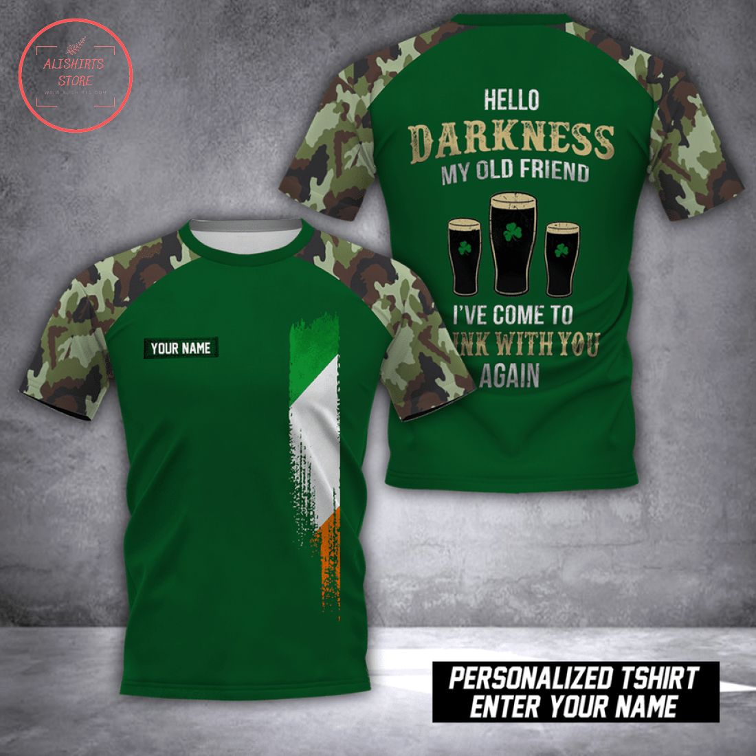 Hello Darkness My Old Friend I've Come to Drink With You Again T-shirt 3d