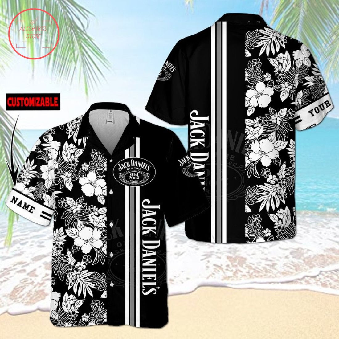 Jack Daniels Customized Hawaiian Shirt