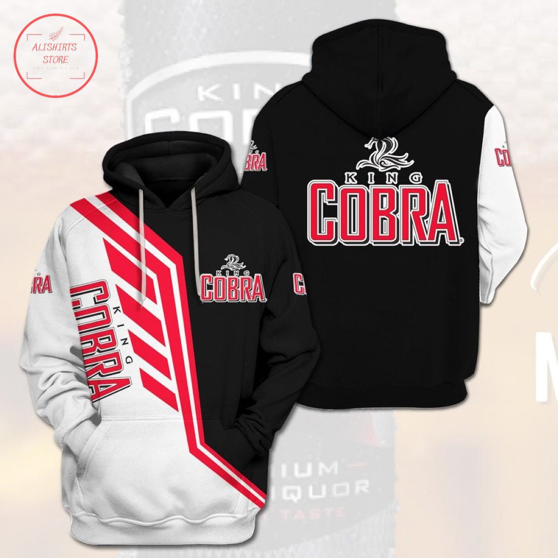 King Cobra Full Printing 3D Hoodie