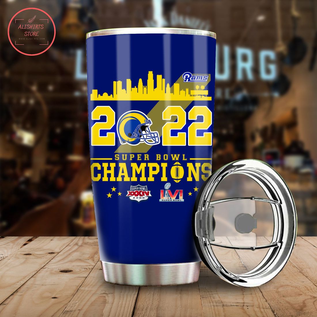 Los Angeles Rams 2022 Super Bowl Champions tumbler