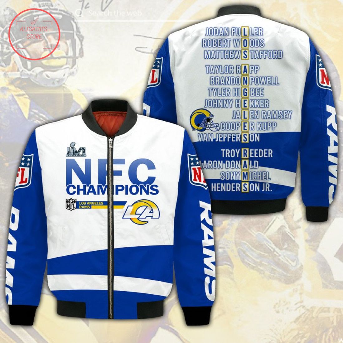 NFL Los Angeles Rams NFC Champions Bomber Jacket